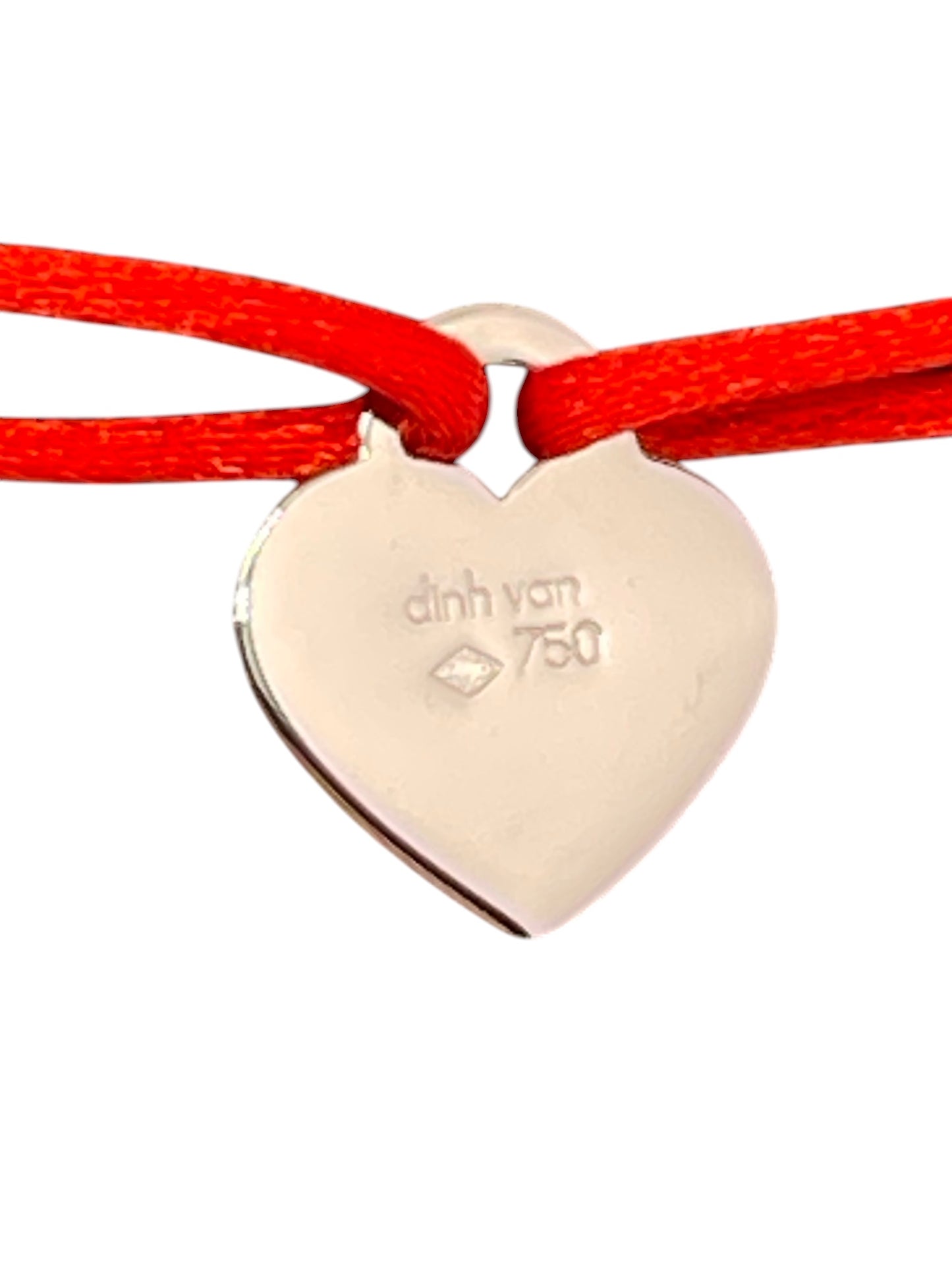Bracelet Dinh Van Coeur Or Blanc