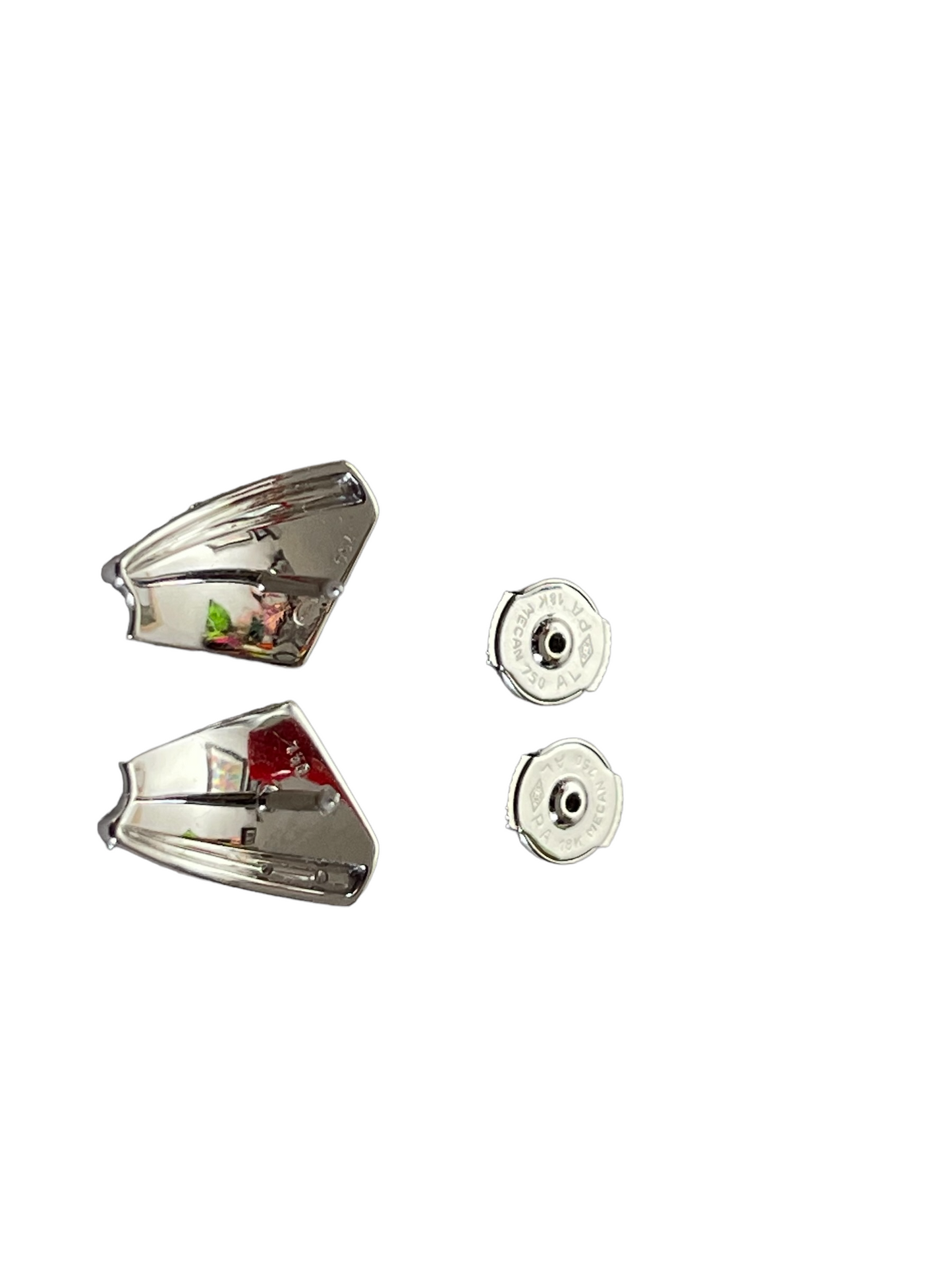 Boucles d'oreilles Voiles Diamants & Or Blanc