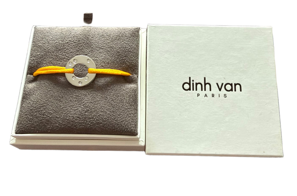 Bracelet Cible 6 diamants en or blanc 750/1000 Dinh Van
