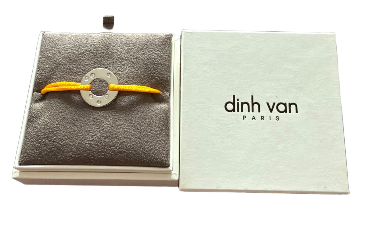Bracelet Cible 6 diamants en or blanc 750/1000 Dinh Van