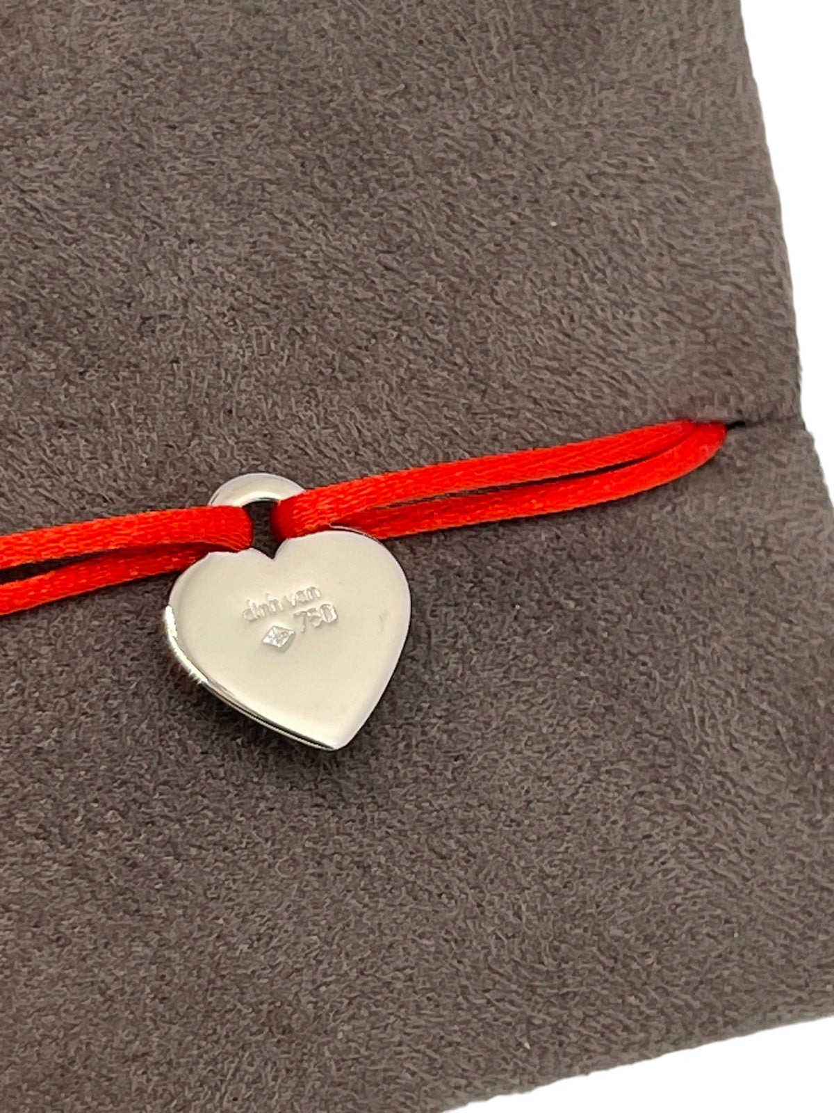 Bracelet Dinh Van Cœur or blanc
