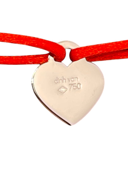 Bracelet Dinh Van Coeur Or Blanc