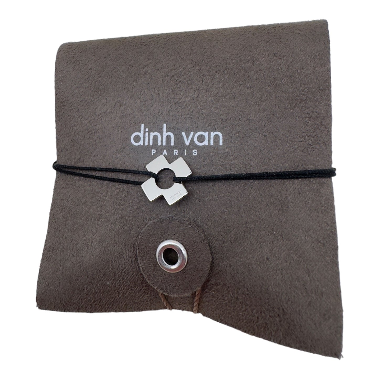 Bracelet Dinh Van Croix Or Blanc