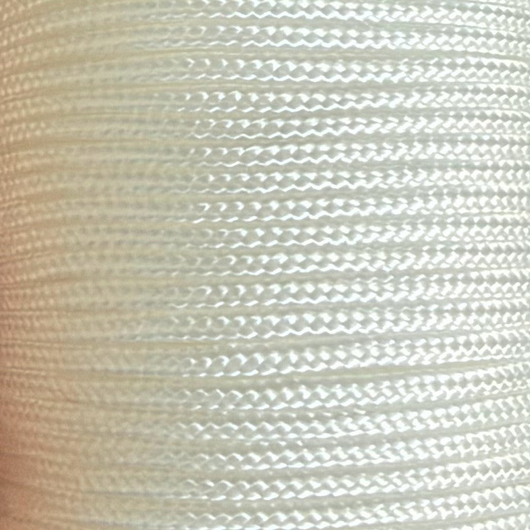Cordon polyester 1,8 mm Blanc pour bracelet Dinh Van, Cartier