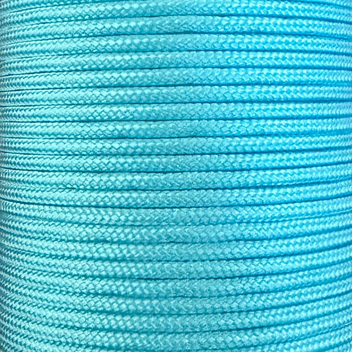 Cordon polyester 1,8 mm Bleu Ciel pour bracelet Dinh Van, Cartier