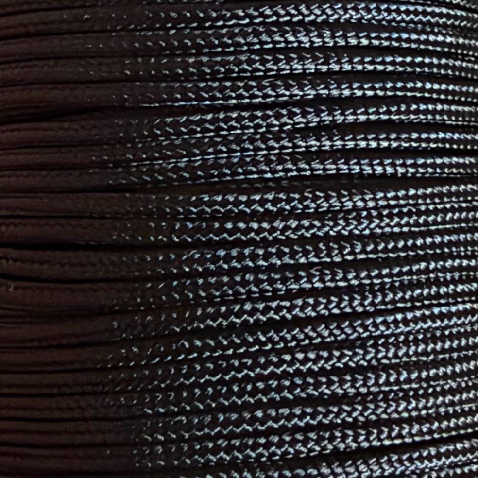 Cordon polyester 1,8 mm Noir pour bracelet Dinh Van, Cartier