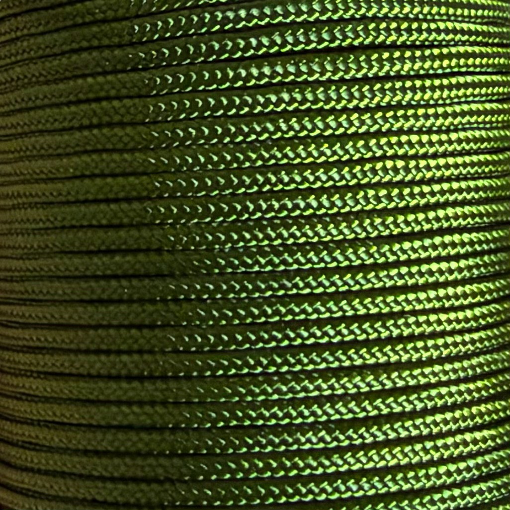Cordon polyester 1,8 mm Olive pour bracelet Dinh Van, Cartier
