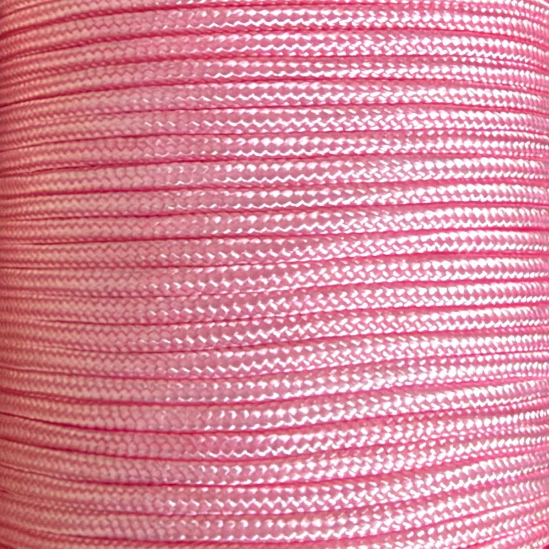 Cordon polyester 1,8 mm Rose pour bracelet Dinh Van, Cartier
