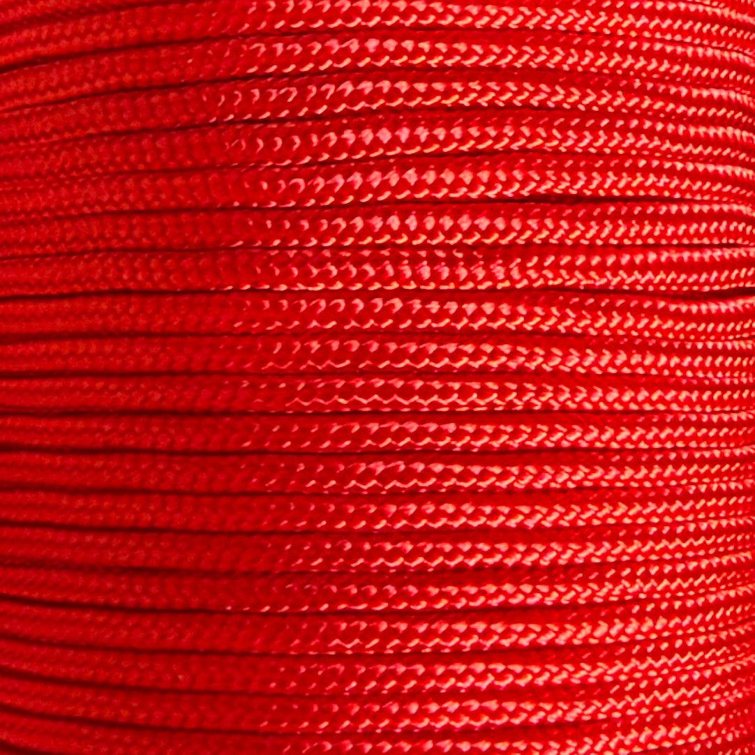 Cordon polyester 1,8 mm Rouge pour bracelet Dinh Van, Cartier