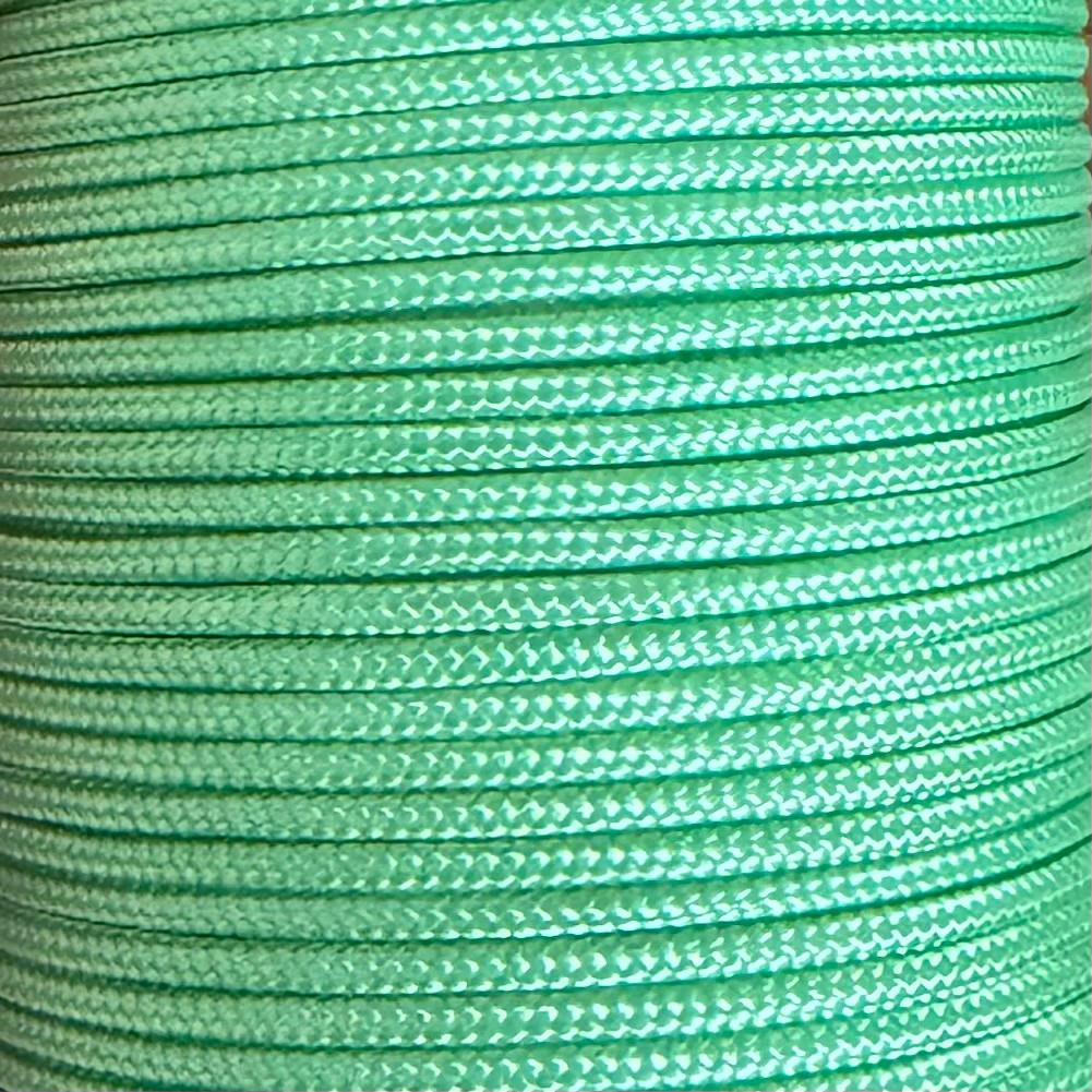 Cordon polyester 1,8 mm Vert Menthe pour bracelet Dinh Van, Cartier