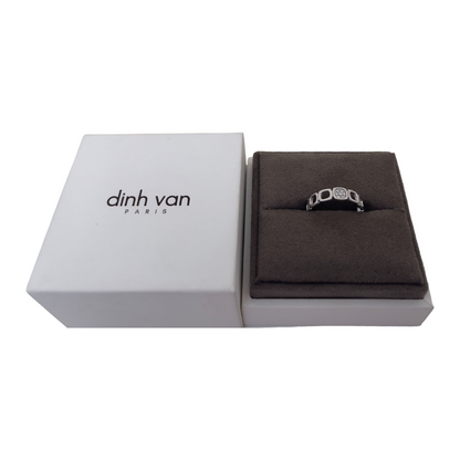 Bague Dinh Van Impression Domino Diamants & Or Blanc