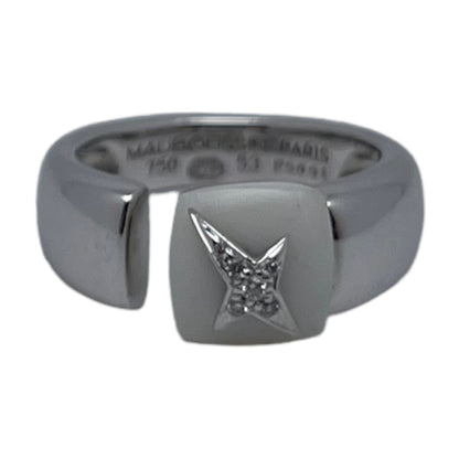 Bague Mauboussin Etoile Sublime Diamants, Céramique & Or Blanc