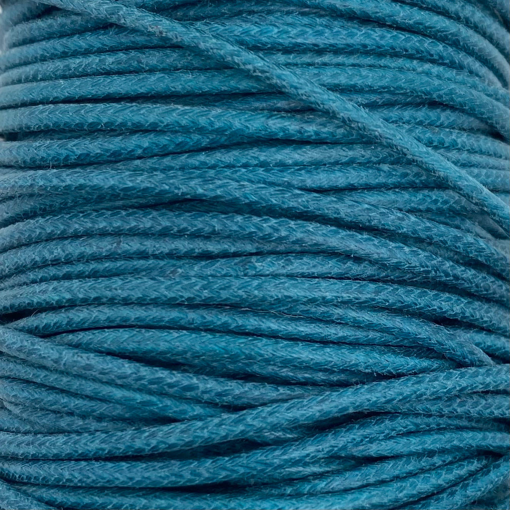 Cordon coton Bleu Turquoise pour bracelet Dinh Van, Cartier