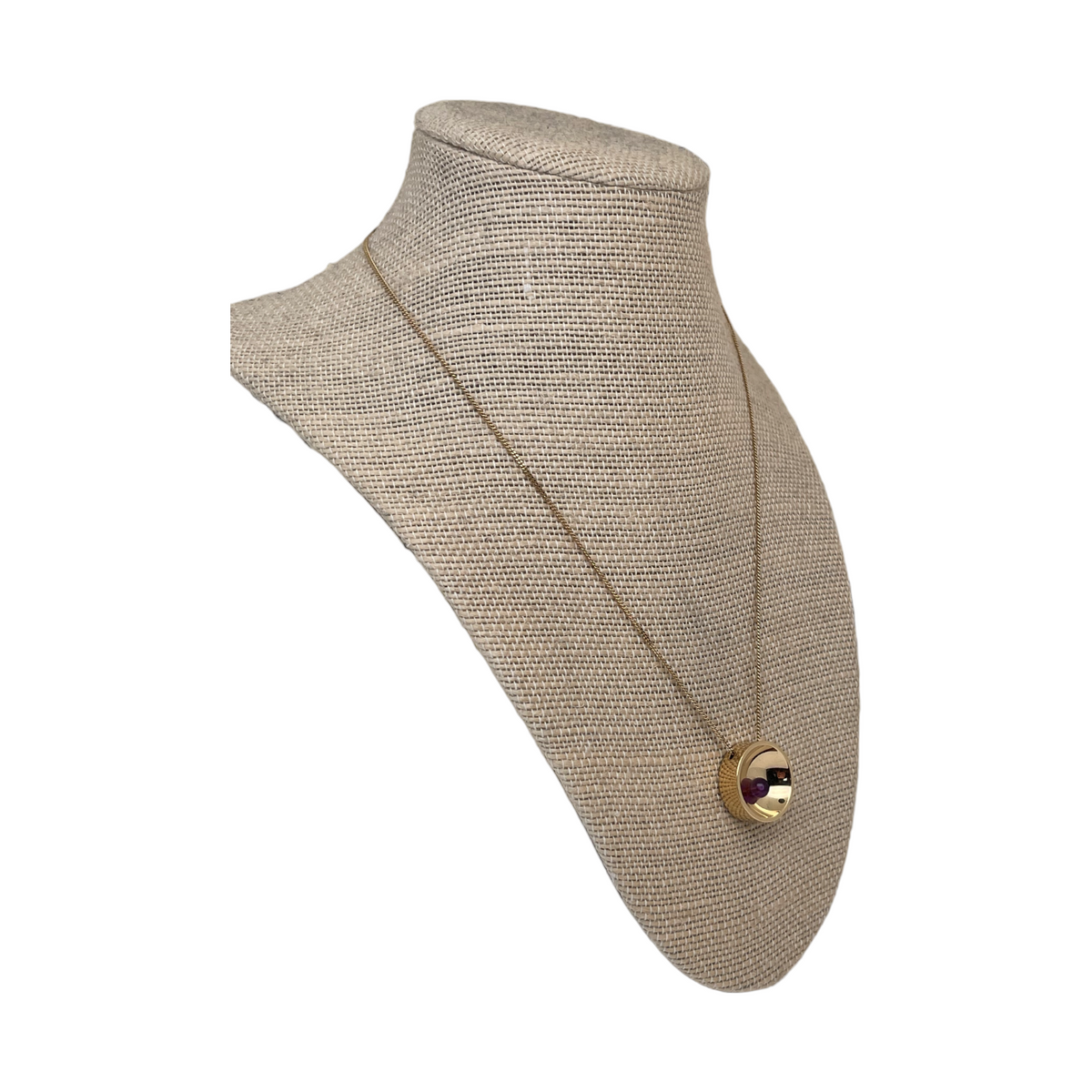 Collier pendentif Dinh Van Osmose améthyste or jaune
