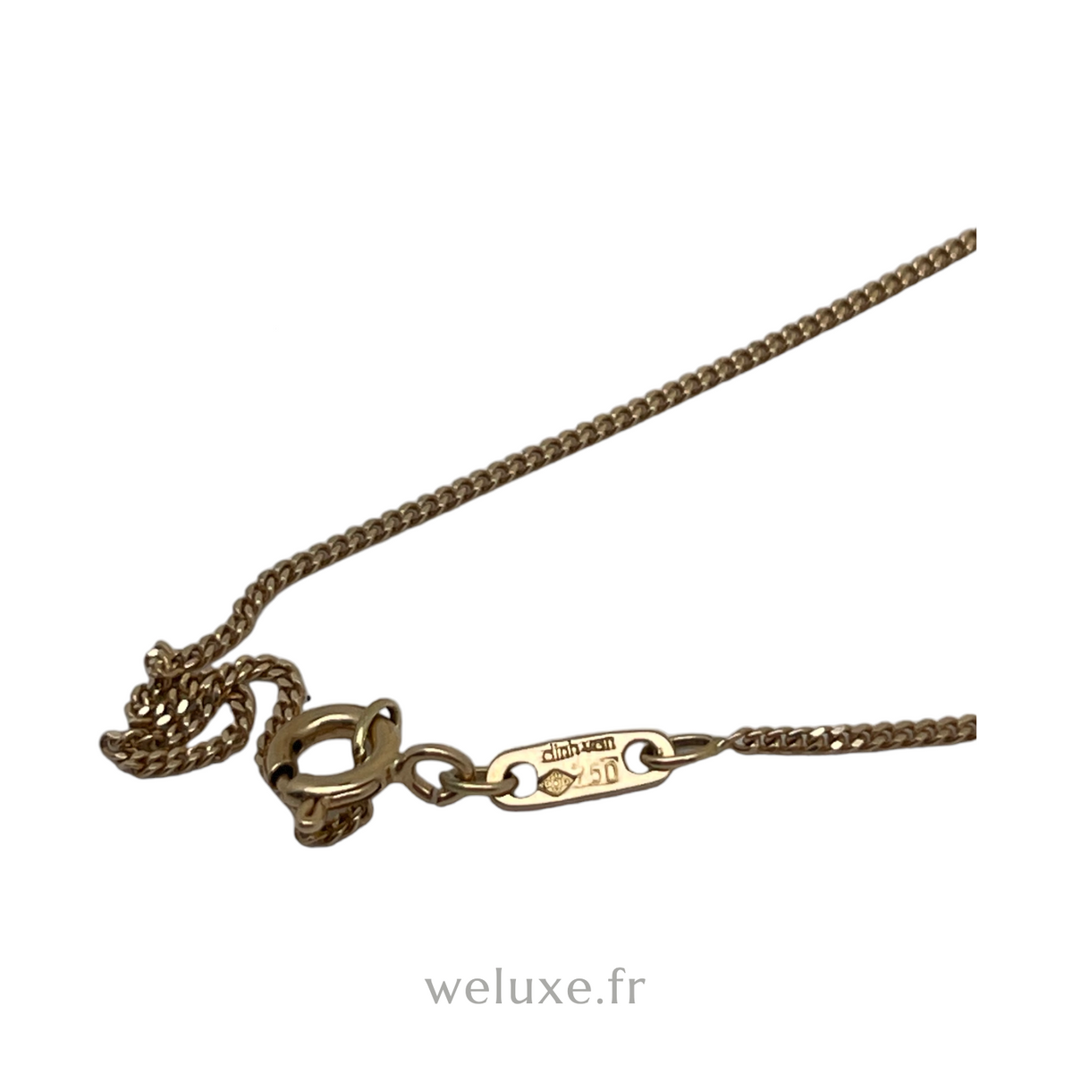 Collier pendentif Dinh Van Osmose améthyste or jaune