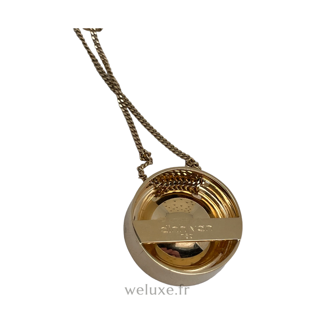 Collier pendentif Dinh Van Osmose améthyste or jaune