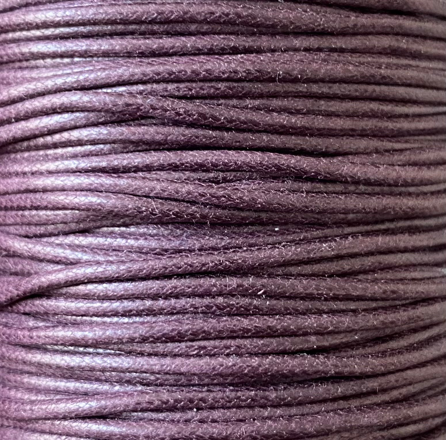 Cordon coton Marron Violet pour bracelet Dinh Van, Cartier