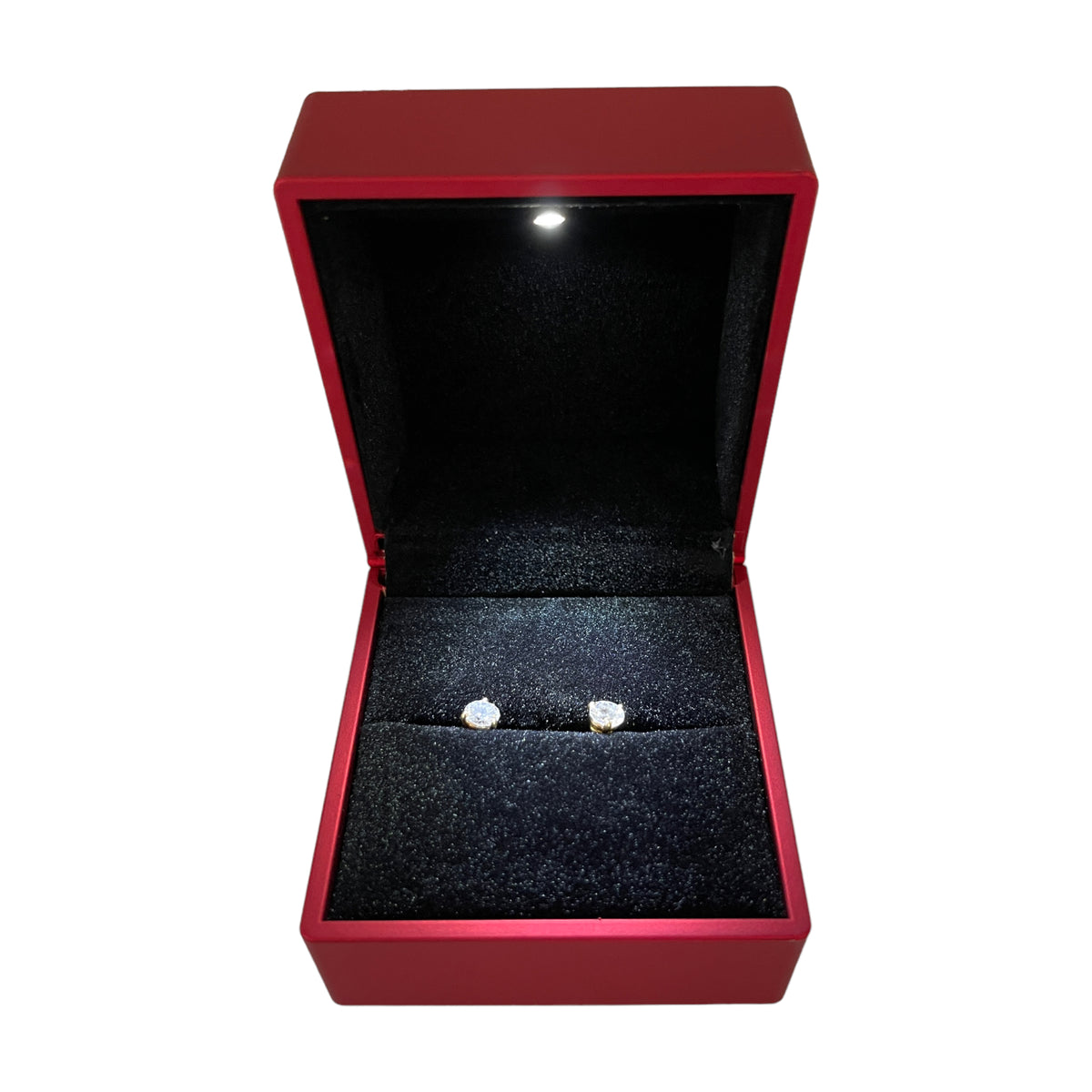 Boucles d'oreilles diamants 0,5 carat et or jaune