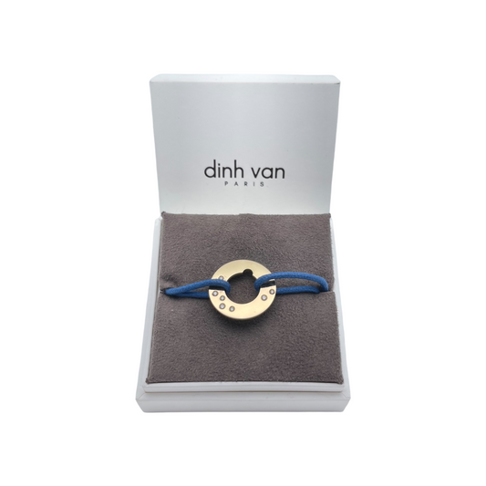 Pendentif / Bracelet Dinh Van Cible 7 Diamants & Or Jaune