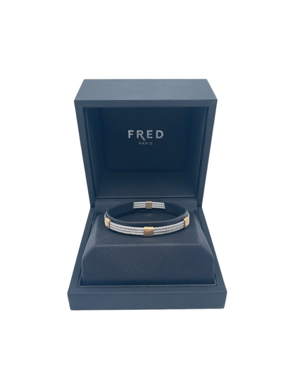 Bracelet Fred Force 10 "Vintage" Or & Acier