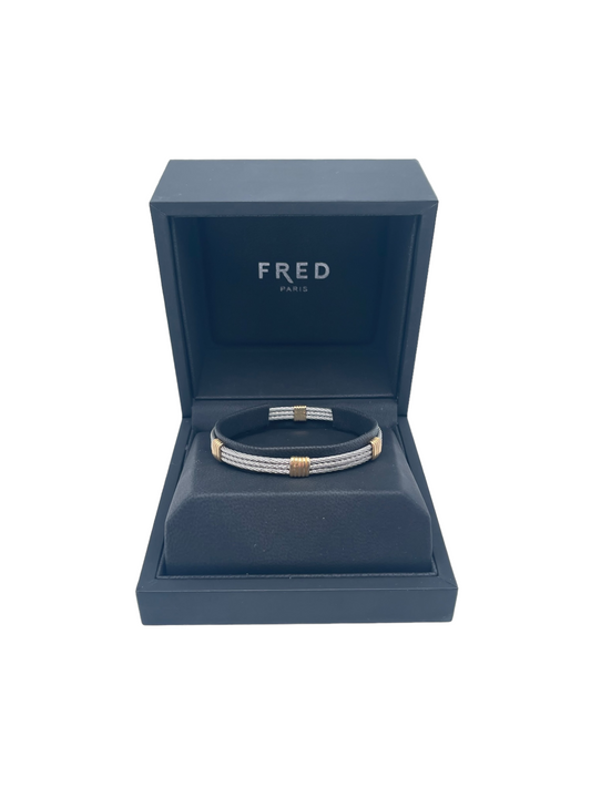 Bracelet Fred Force 10 "Vintage" Or & Acier