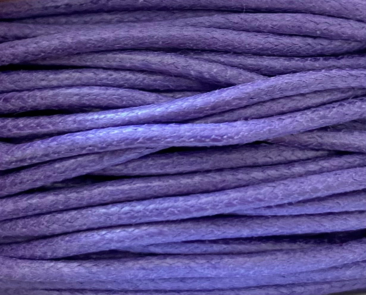 Cordon coton Violette pour bracelet Dinh Van, Cartier